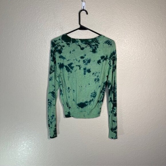 Essentiel Antwerp Sweater Womens XS Wool Blend Green Tie Dye Pullover - Picture 6 of 6
